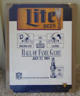 Vintage 1991 Nfl Hall Of Fame  Game Poster Denver Broncos Vs Detroit Lions Rare