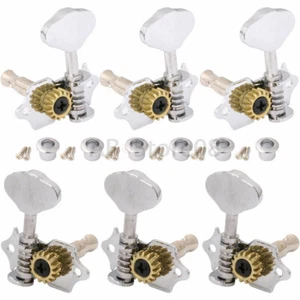 3L3R Open Style Classical Guitar Locking Tuners Tuning Pegs Chrome - Picture 1 of 5
