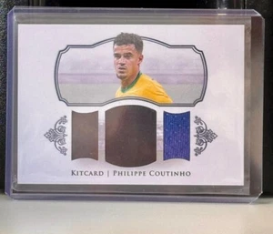 2024 Futera Unique Nostalgia Kitcard Philippe Coutinho /9 #KT6 Triple Worn Patch - Picture 1 of 2