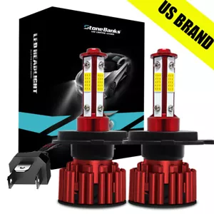 4SIDE 9003 H4 LED Headlight Kits 10000W 1000000LM Hi/Lo Beam Super Bright White - Picture 1 of 12