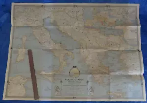 NATIONAL GEOGRAPHIC MAP ,CLASSICAL LANDS OF THE MEDITERRANEAN , 1940 - Foto 1 di 1