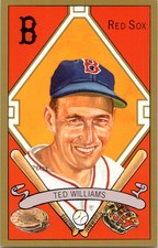 5 Different TED WILLIAMS Unsigned Perez Steele Post Cards