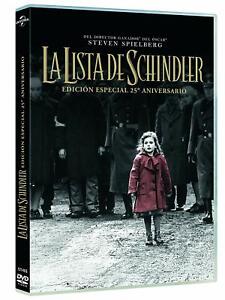 LA LISTA DE SCHINDLER DVD EDICION ESPECIAL 25 ANIVERSARIO NUEVO ( SIN ABRIR )