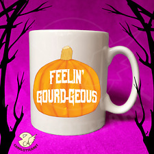 Halloween pumpkin mug cartoon food pun ceramic 10oz mug spooky gift  funny work
