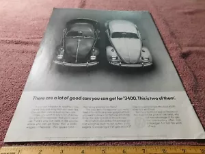 VW Volkswagen / Allstate Insurance Original Print Ad from Magazine Vintage 1967 - Picture 1 of 2