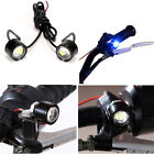 2Pc Motorcycle Blue LED Headlight Spotlight Eagle Eye Light Daytime Running Lamp