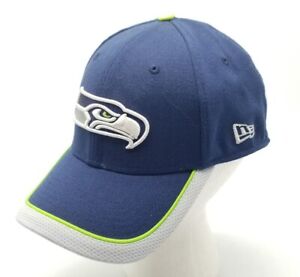 New Era SEATTLE SEAHAWKS Logo Official 39Thirty Stretch Fit Home Hat Adult M/L
