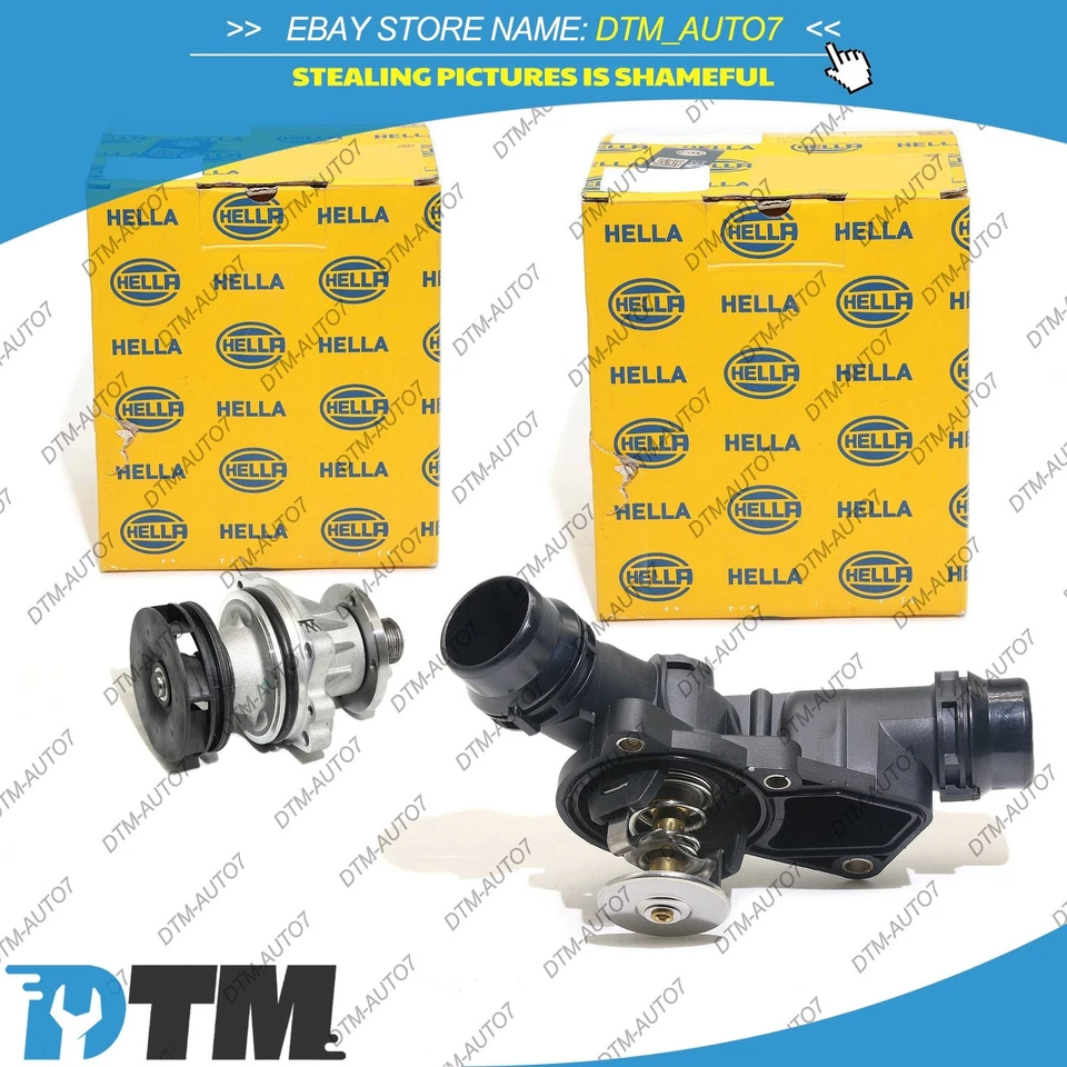 Thermostat & water pump for BMW E38 E39 E46 E53 E60 E61  E83 E65 E66 E85 Z3 - Image 1 of 4