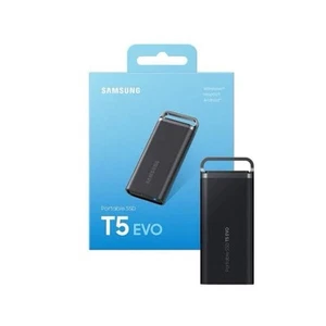 Samsung T5 EVO 4TB Black USB Type-C Portable SSD - Picture 1 of 6