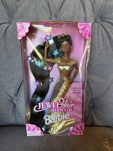 Barbie Jewel Hair Mermaid African American Doll 1995 Mattel #14587 NRFB - Picture 1 of 8