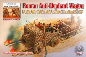 Linear A Models 1/72 ROMAN ANTI-ELEPHANT WAGON Pyrrhic War Figure Set - Picture 1 of 3