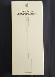 APPLE Lightning to USB Camera Adapter for iPad or iPhone MD821ZM/A NEW OPEN BOX - Photo 1/5