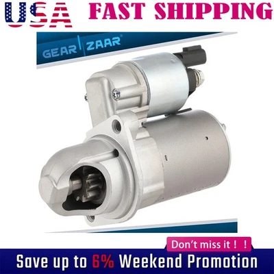 New Starter For Hyundai 2.4L Santa Fe Sonata 2009 2010-2014, 871078; 410-40040 - Image 1 of 4