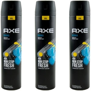 Axe Body Spray Alaska XXL Größe 3 x 250ml Duft: Grapefruit & Bergamotte Deo - Bild 1 von 2