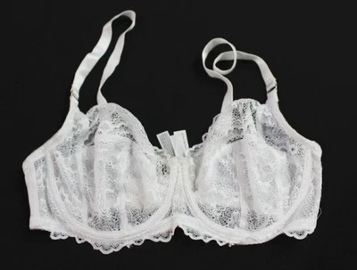 Primark женщин сетки кружева детали регулируемый футболка бюстгальтер EH6 белый размер 38DD новый с Ярлыками - Изображение 1 из 3