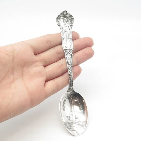925 Sterling Silver Antique Gorham & J.C. Pierik National Lincoln Monument Spoon Cover