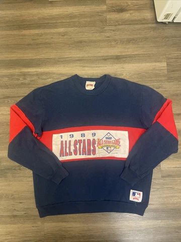 Vintage Nutmeg Mills MLB CA Angels 1989 All Star Game Long Sleeve Sweater XL Cover
