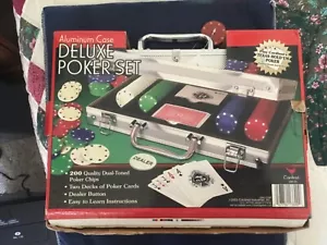 Cardinal Aluminum Case Deluxe 200 Chip Poker Set - Picture 1 of 3