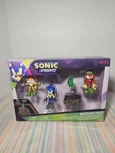 Netflix Sonic Prime Bos Cage Maze, Sonic, Gnarly, Knuckles 2.5" Action Figures - Picture 1 of 2