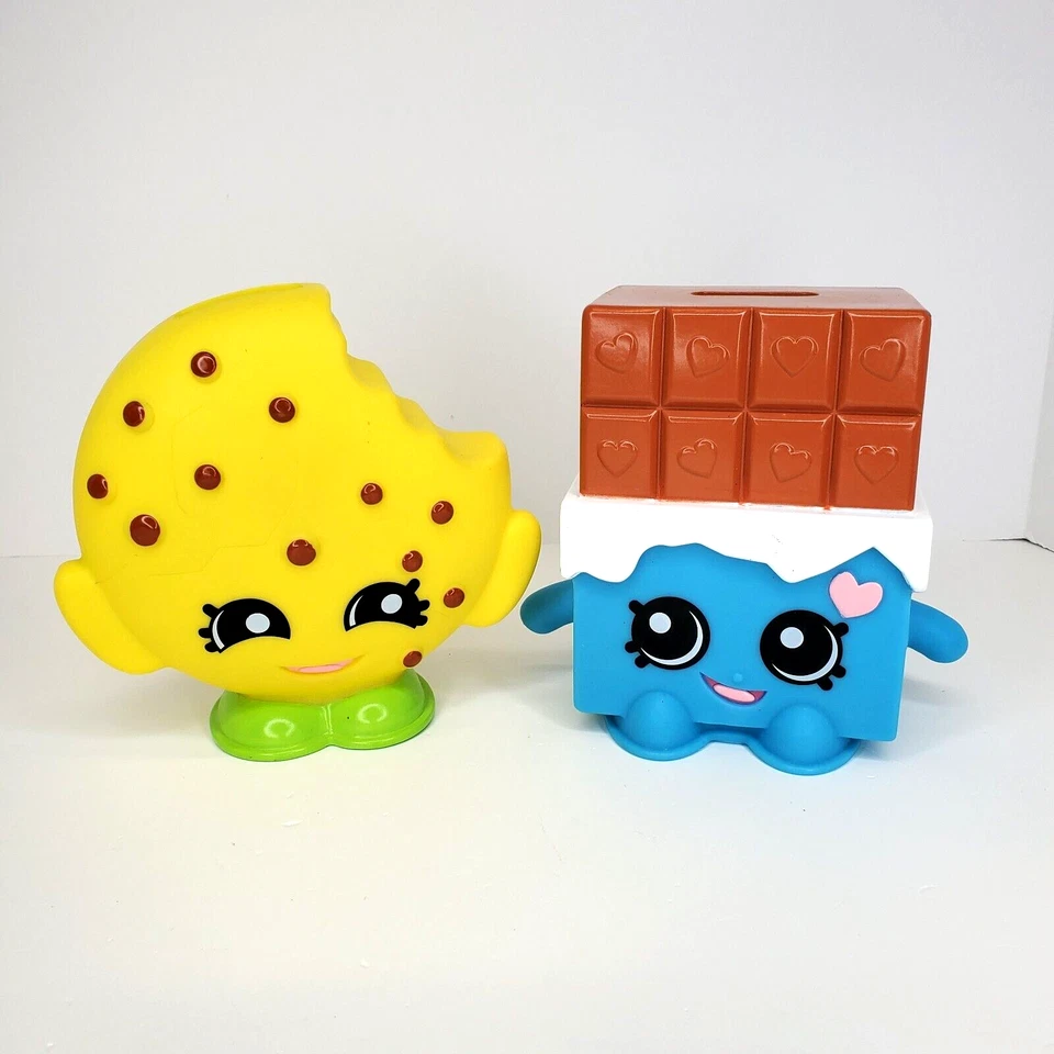 Shopkins Alcanchas Candy Bar y Galletas Tapón Extraíble Lote de 2 Foto 1 de 4