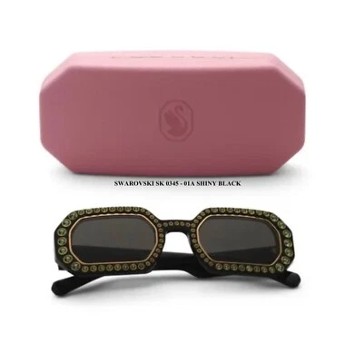 Gafas de sol Swarovski SK 345 negras doradas 01A auténticas 48 mm Foto 1 de 4