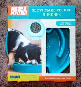 NEW ANIMAL PLANET 9" Slow Maze Feeder DOG FOOD DISH BOWL for Small & Medium DOGS - Picture 1 of 2