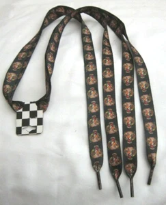 Premium 38" Multi Color Tigers Lions Head Scene Rockabilly Punk Shoelaces-New! - Picture 1 of 2