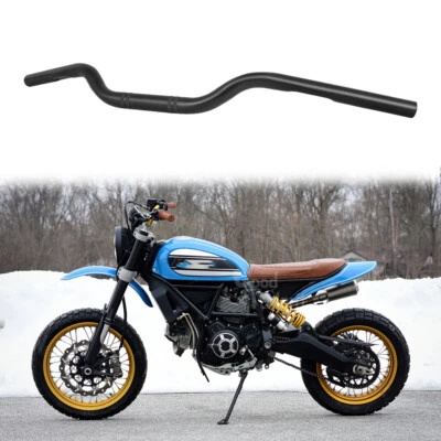 For Ducati Scrambler Monster Bobber Motorcycle Handlebar 7/8" 22mm Handle Bars - Image 1 of 4