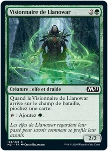 MTG Magic M21 FR - [x4] Llanowar Visionary/Visionnaire de Llanowar - Picture 1 of 1