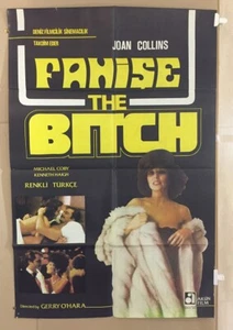 JOAN COLLINS - MICHAEL COBY - Extremely Rare Turkish 1-Sheet Poster THE BITCH - Imagen 1 de 2