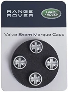 LAND ROVER TIRE VALVE STEM CAP SET x4 LR4 LR2 VPLRW0153 OEM - Picture 1 of 1