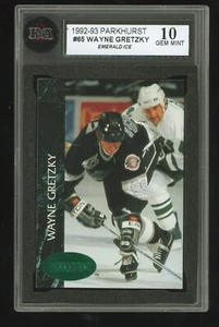 Wayne Gretzky 1992-93 Parkhurst Emerald Ice #65 HOF Los Angeles Kings KSA 10 GEM - Picture 1 of 2