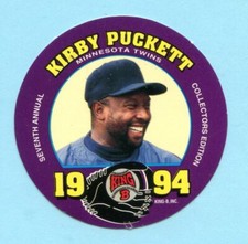 1994 King-B Jerky Seventh Annual Collector's Edition Disc # 12 Kirby Puckett