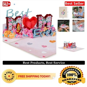 Vibrant 3D Pop-Up Mother's Day Card with Note Tag - Perfect for Moms & Wives - Picture 1 of 10