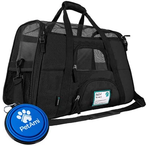 Pet Carrier Bag Travel Case Airline Approved Soft Sided Comfort Bag for Cat Dog - Picture 1 of 93