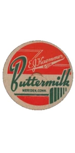 Vintage Milch Kronkorken 10er Set E.J. Kaemmer 10er Set Buttermilch 30er Jahre NOS - Bild 1 von 1