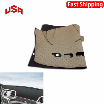 Cubierta de cuero para tablero de instrumentos Jeep Grand Cherokee 2011-2017 alfombrilla antideslizante Foto 1 de 4