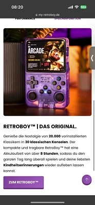 Retroboy Gameboy Lila Konsole  - Bild 1 von 2
