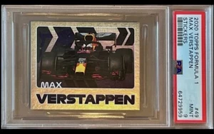 PSA 9 RC Max Verstappen 2020 Topps F1 Sticker Horizontal Foil Rookie Formula One - Picture 1 of 2
