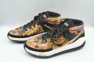 Nike KD 13 Hyped Size US 9.5 CI9949-600 Kevin Durant No 7 Gold Chain Shoes - Picture 1 of 10