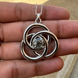 Certified 36 Ct Natural Green Tourmaline Pendant In Solid 925 Silver MG024 - Picture 1 of 5