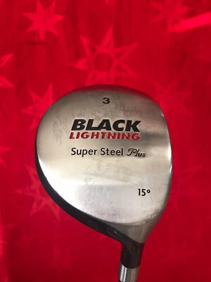 BLACK LIGHTNING Super Steel Plus 3 madera 15* varilla rígida flexible de grafito, derecha Foto 1 de 4