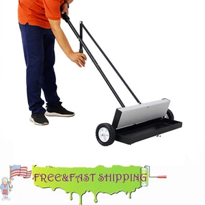 Barredora magnética de empuje con liberación de 100 libras de capacidad resistente - Imagen 1 de 13