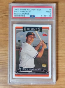 Nick Markakis 2006 Topps Factory Set Rookie Bonus RC PSA 9 - Picture 1 of 2