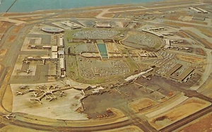 John F. Kennedy International Airport Aerial View NYC,NY Vtg 1965 Postcard - Picture 1 of 2