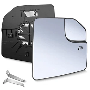 For Ford F150 2015-2021 Passenger Side Towing Mirror Glass w/ Heated, Blind Spot - Picture 1 of 11