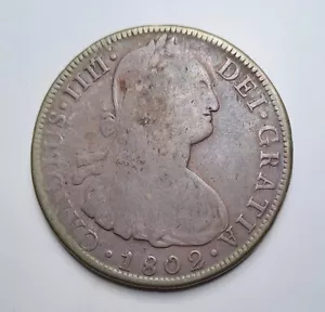 CARLOS IV 8 Reales 1802 Potosí PP - BC - Foto 1 di 2