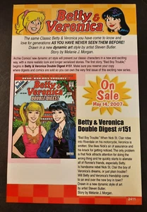 ARCHIE Betty & Veronica Double Digest Comic Promo Art ~ Comic Page PRINT AD 2007 - Picture 1 of 1