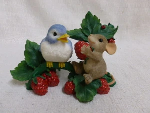 Charming Tails Friends Are There To Share LE 98/239 Bird Mouse New In Box - Picture 1 of 6