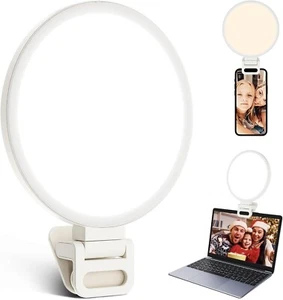 Anneau lumineux plein écran amélioré 60 LED côté émission antireflet clip téléphone iP - Photo 1 sur 16